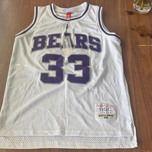HGC White and Purple Bears Jersey